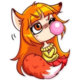 Alice Fox WhatsApp Sticker #10