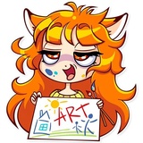Alice Fox WhatsApp Sticker #29