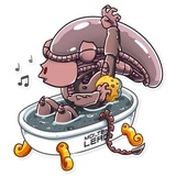 AI the Alien WhatsApp Sticker #13