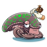 AI the Alien WhatsApp Sticker #29