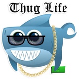 AntiLand Shark WhatsApp Sticker #5