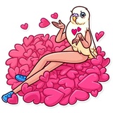 Birds With Arms WhatsApp Sticker #2