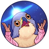 Birds With Arms WhatsApp Sticker #27