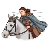 Arya Stark WhatsApp Sticker #13