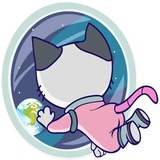 Astro Kitty WhatsApp Sticker #14