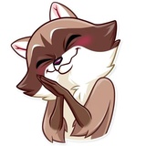 Bandit Raccoon WhatsApp Sticker #15