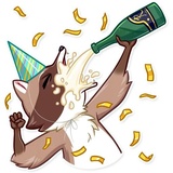 Bandit Raccoon WhatsApp Sticker #8
