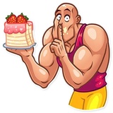 Bodybuilder WhatsApp Sticker #29
