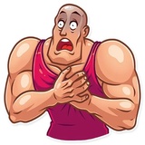Bodybuilder WhatsApp Sticker #4