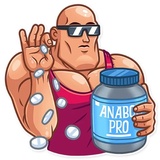 Bodybuilder WhatsApp Sticker #7