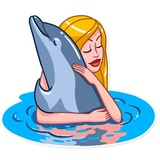 Blondie Vacation WhatsApp Sticker #12