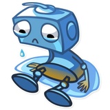 Robo Blues WhatsApp Sticker #10