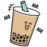 Boba Tea Time WhatsApp Sticker #22