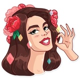 Lana Del Rey WhatsApp Sticker #12