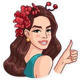 Lana Del Rey WhatsApp Sticker #3