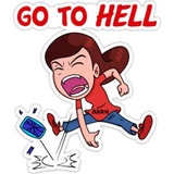 Love breakup fight WhatsApp Sticker #11
