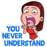 Love breakup fight WhatsApp Sticker #7