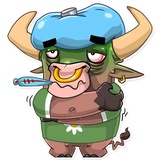 Ringo the Bull WhatsApp Sticker #25