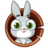 Boo the Bunny WhatsApp Sticker #8