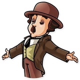 Charlie Chaplin WhatsApp Sticker #13