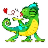 Chameleon WhatsApp Sticker #2