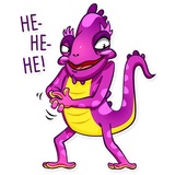 Chameleon WhatsApp Sticker #30