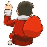 Middle Finger WhatsApp Sticker #16