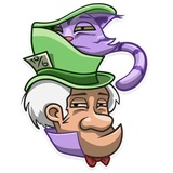 Cheshire Cat WhatsApp Sticker #25