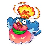 Chris the Bullfinch WhatsApp Sticker #14