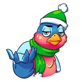 Chris the Bullfinch WhatsApp Sticker #16