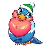 Chris the Bullfinch WhatsApp Sticker #8
