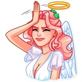 Christmas Angel WhatsApp Sticker #10