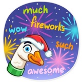 Christmas Goose WhatsApp Sticker #17