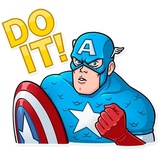 60's Captain America WhatsApp Sticker #17