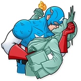60's Captain America WhatsApp Sticker #19