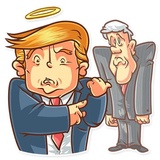 Clinton vs. Trump WhatsApp Sticker #26