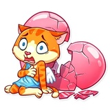 Cupid Cat WhatsApp Sticker #11