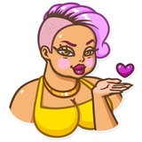 Miss Curvy WhatsApp Sticker #2