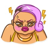 Miss Curvy WhatsApp Sticker #9