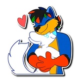 Husky & Wolf WhatsApp Sticker #23