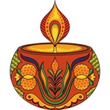 Diya Candle WhatsApp Sticker #25