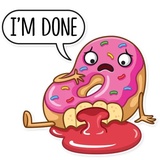 Donut and Coffee WhatsApp Sticker #4