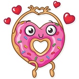 Donut and Coffee WhatsApp Sticker #6