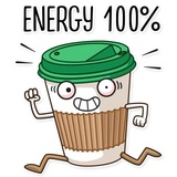 Donut and Coffee WhatsApp Sticker #7