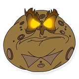 Dunno on the Moon WhatsApp Sticker #14