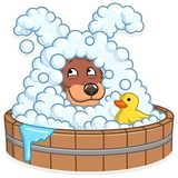 Easter Bear WhatsApp Sticker #18