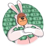 Easter Bear WhatsApp Sticker #26
