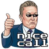 Elon Hype WhatsApp Sticker #9