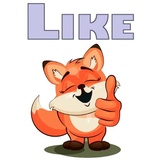 English Fox WhatsApp Sticker #29
