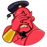 Evil Genie WhatsApp Sticker #10